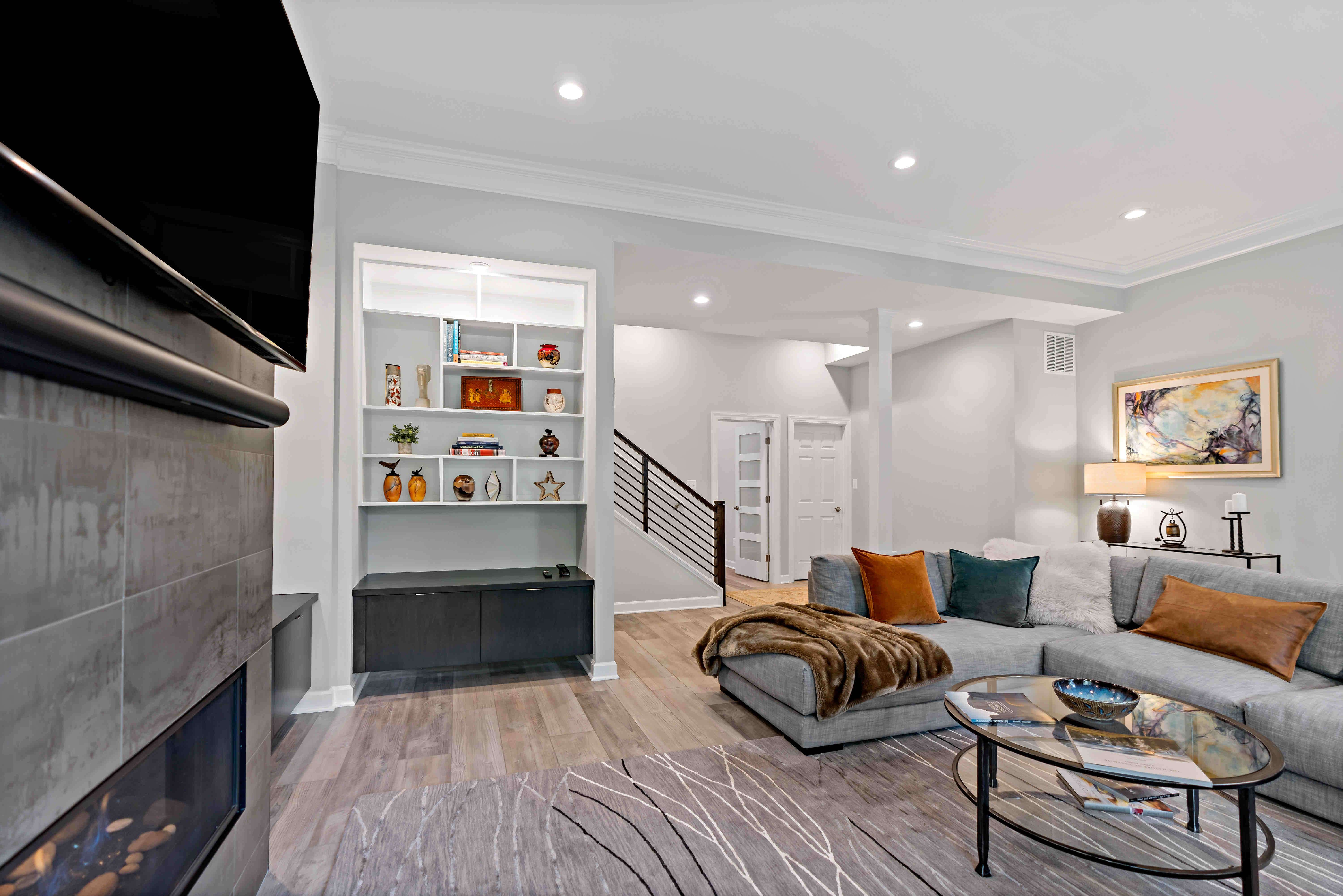 Stunning Falls Church Basement Transformation Showcases Generous Family